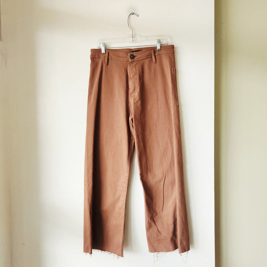 Massimo Dutti Pants with Distressed Hem - size 10