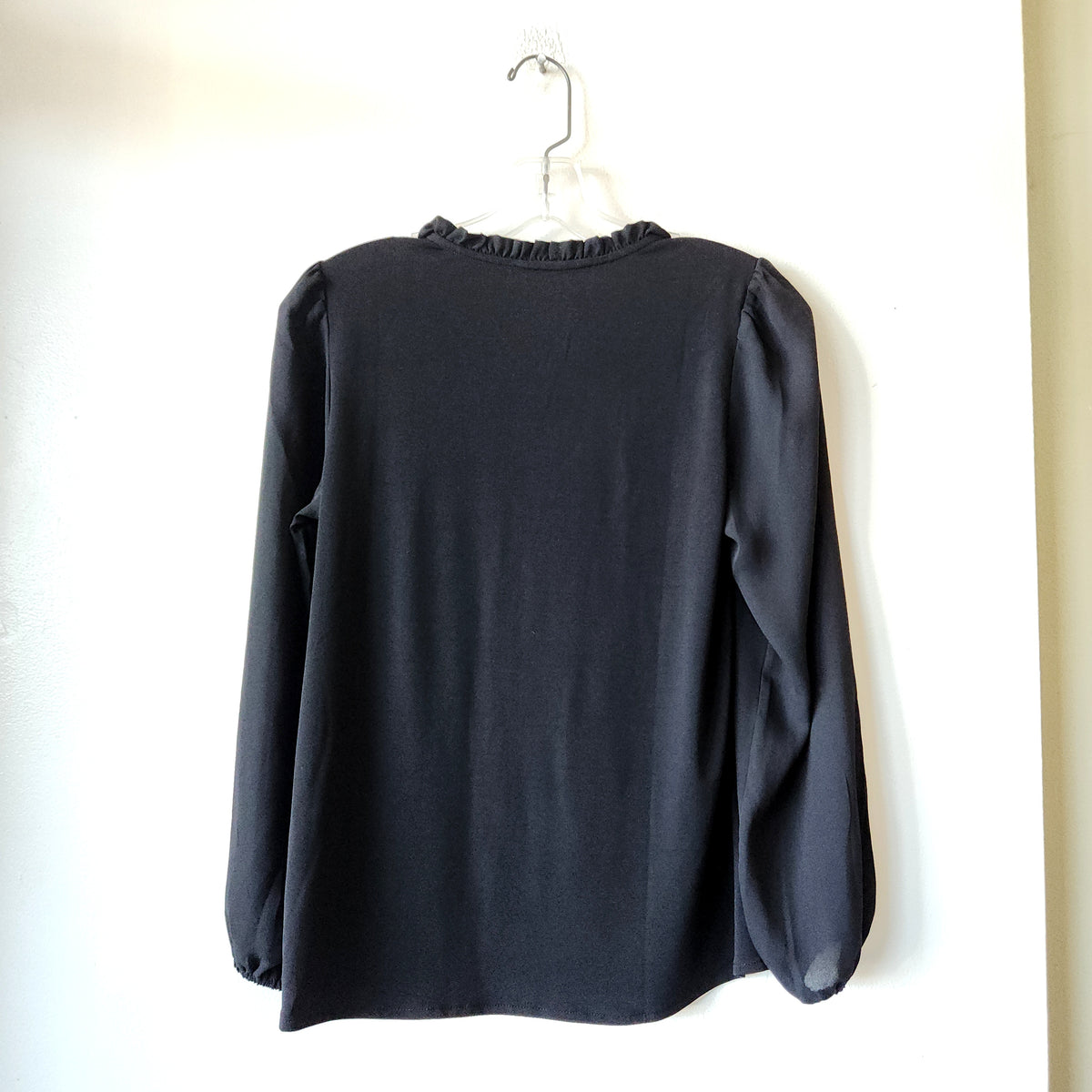 Ann Taylor Factory Black Top with Pleat Details - XS Petite - New