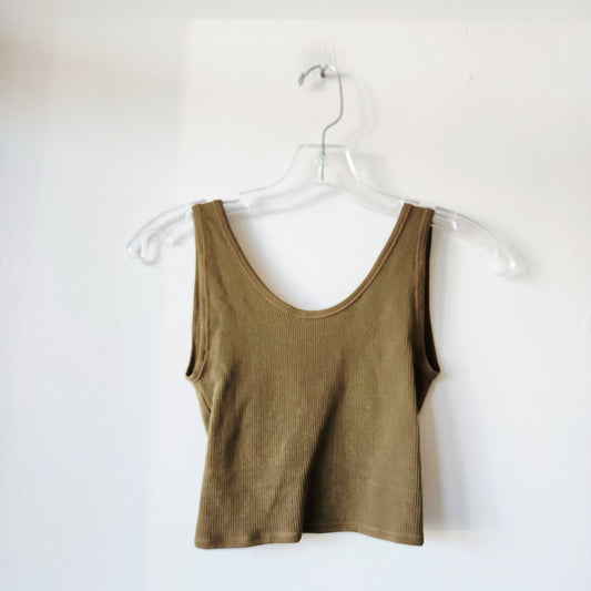 Out From Under For Urban Outfitters Rib Twist Crop Tank - XS/S