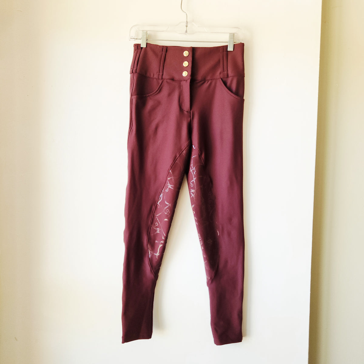 Burgundy Riding Pants - S