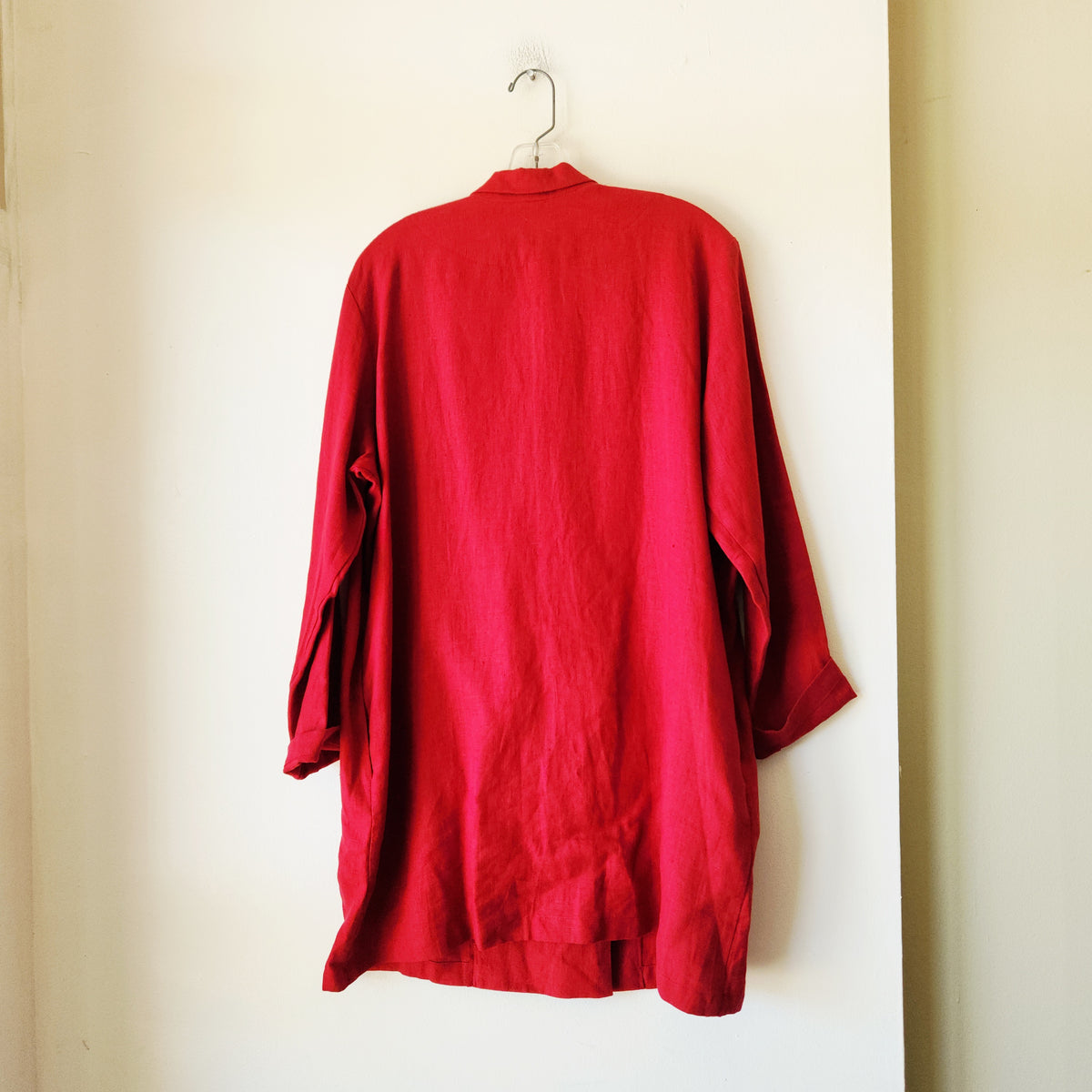 Old Linen Mill 100% Linen Oversized Blazer - M/L