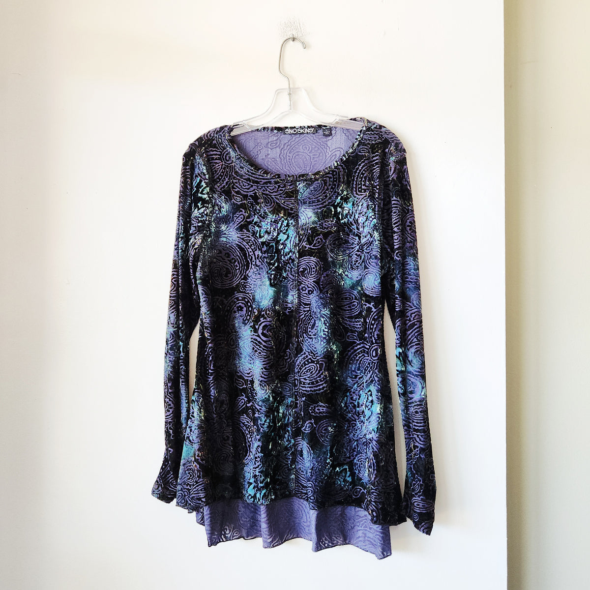 SnoSkins Velvet Burnout Swing Top - L