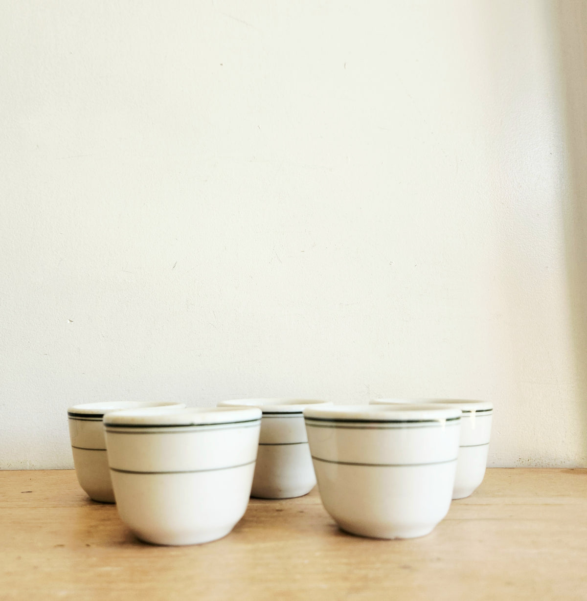 Vintage Sterling Diner Ware Tea Cup Custard Cups Set of 5