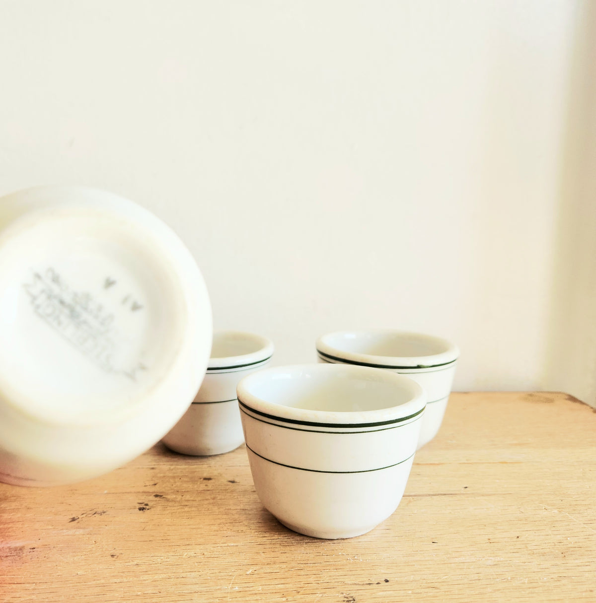 Vintage Sterling Diner Ware Tea Cup Custard Cups Set of 5