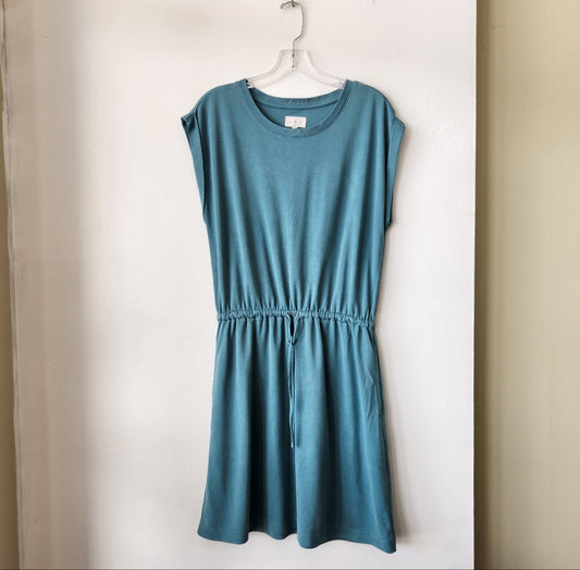 Lou & Grey Modal Sweatshirt Dress with Drawstring - M